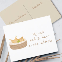 意図的に移動された、我々の新しいアドレス ポストカード