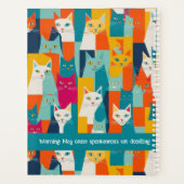 意図的に組織化された猫のノート プランナー手帳 (裏面)