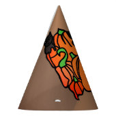 意図的幽霊のよく出るに：ハロウィーンの猫とカボチャ パーティーハット (左)