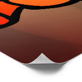 意図的幽霊のよく出るに：ハロウィーンの猫とカボチャ ポスター (角)