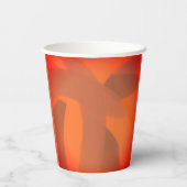 意図的幽霊のよく出るに：ハロウィーンの猫とカボチャ 紙コップ (裏面)