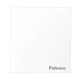 意図「忍耐」 ノートパッド