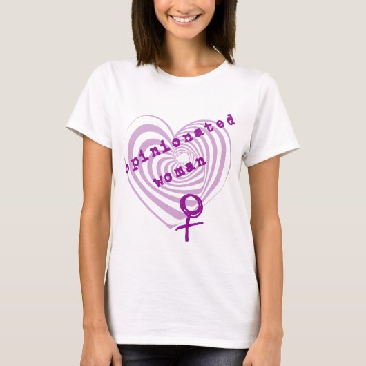意固地な女性 Tシャツ (正面)