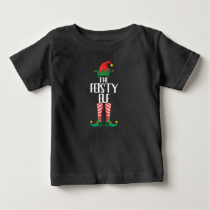 意地悪なエルフの家族おそろいクリスマスギフト ベビーTシャツ