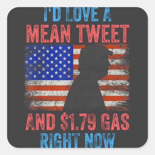 意地悪なツイートが大好き スクエアシール (正面)