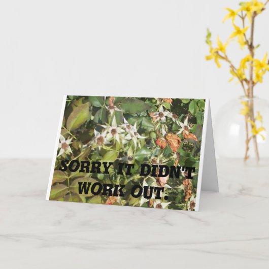 意地悪な別れ札 カード (黄色い花)