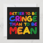 意地悪になるより心を痛める方が良い 招待状 (正面)