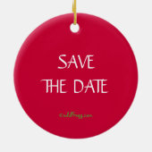 意志およびKateの王室のな結婚式のオーナメント セラミックオーナメント (裏面)