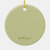 意志およびKateの王室のな結婚式の記念品のオーナメント セラミックオーナメント (裏面)