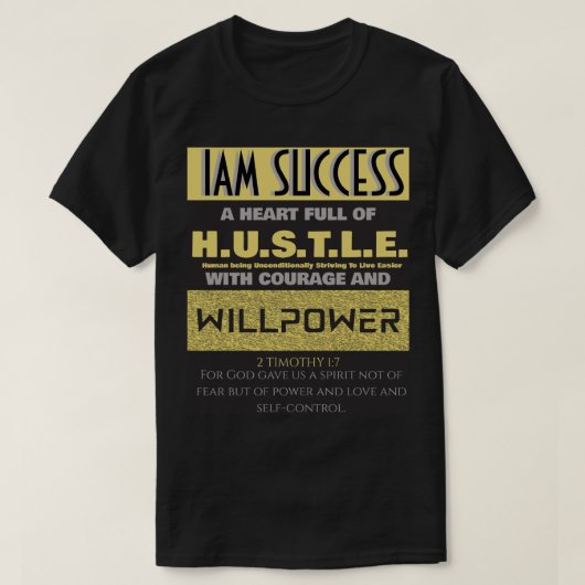 意志力 Tシャツ (デザイン正面)