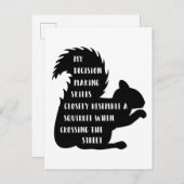 意思決定おもしろいスキルのリス ポストカード (正面/裏面)