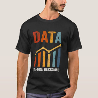 意思決定前の分析的思考データ Tシャツ