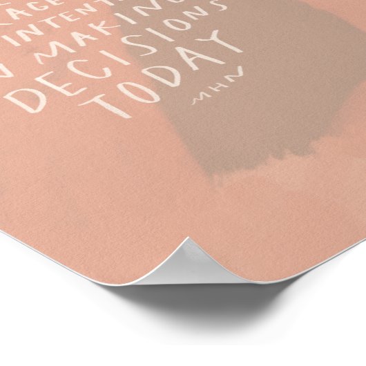 意思決定 – オフィス感動的引用文 ポスター (角)