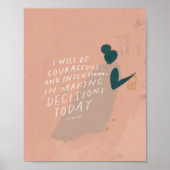 意思決定 – オフィス感動的引用文 ポスター (正面)