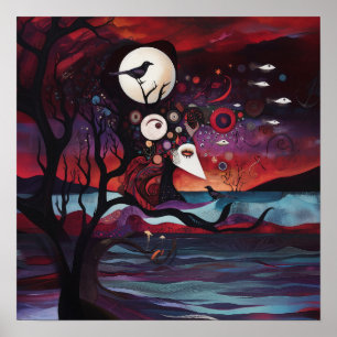 意思表示ウィッチーAIアートマット値 ポスター