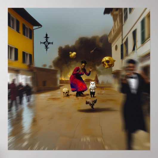 意思表示ウィッチーAIアートマット値 ポスター (正面)