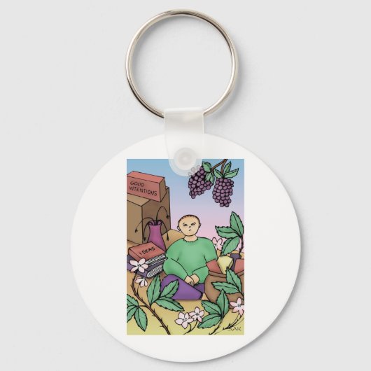 意最高の図 キーホルダー (正面)