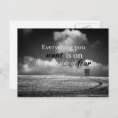 意欲を起この前向き引用文：欲しいもの… ポストカード (正面/裏面)