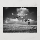 意欲を起この前向き引用文：欲しいもの… ポストカード (正面)