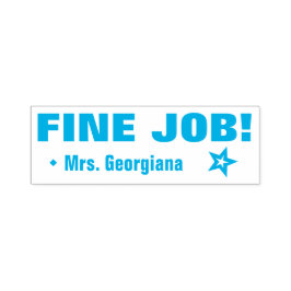 意欲を起この「素晴らし仕事！」 先生スタンプ セルフインキングスタンプ