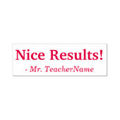 意欲を起この"Nice Results!" +チューターカスタム名 セルフインキングスタンプ (デザイン)