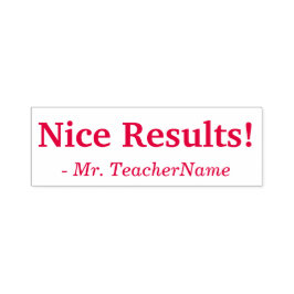 意欲を起この"Nice Results!" +チューターカスタム名 セルフインキングスタンプ