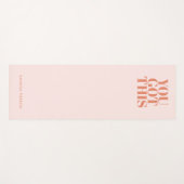 意欲を起こピックレッドレトロカスタムタイポグラフィ ヨガマット (正面(横))