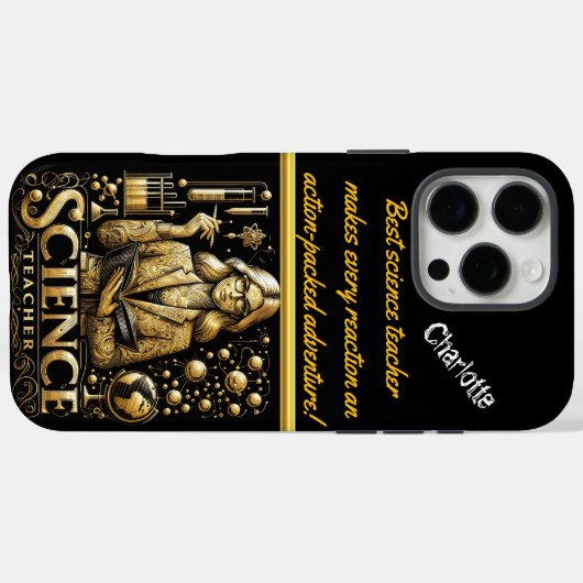 意欲を起こ研究室の科学先生 Case-Mate iPhoneケース (裏面 (横))