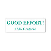 「意欲を起こ頑張れ！」 教育者のゴム印 セルフインキングスタンプ (デザイン)