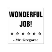 意欲を起こ「素晴らしい仕事！」 先生スタンプ ラバースタンプ (インプリント)