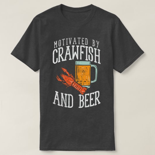意欲を起こBy Crawfish & Beer Tシャツ (デザイン正面)