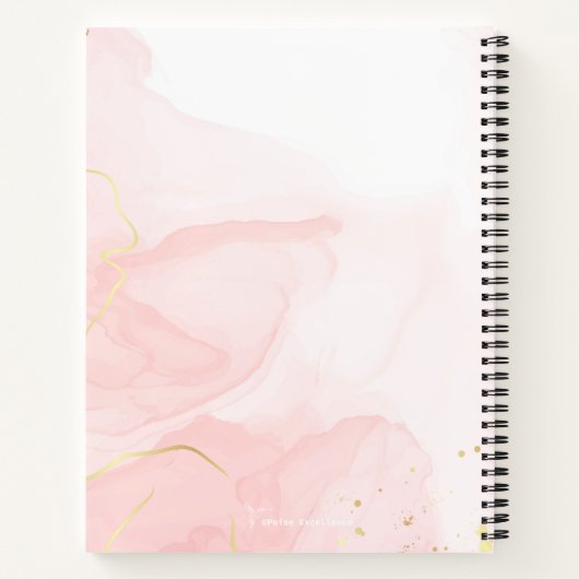 意欲的なビジネス女性のエンパワーメント ノートブック (裏面)