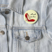 意欲的: 靴のために働きます(多分) 缶バッジ (インサイチュ)