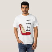 意欲的: 靴のために働きます(多分) Tシャツ (正面フル)