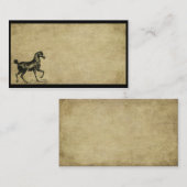 意気揚々と歩く馬のきちんとした名刺 名刺 (正面/裏面)