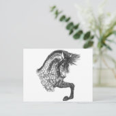 意気揚々と歩くAndalusian ポストカード (スタンド正面)