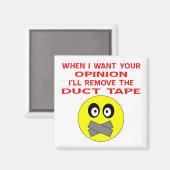 意見が欲しいときはダクトテープを取り外す マグネット (正面/裏面)