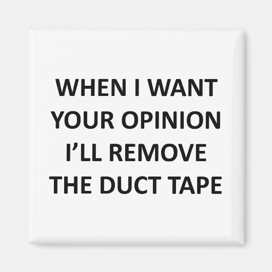 意見が欲しいときはダクトテープを取り外す マグネット (正面)