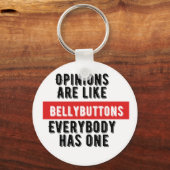 意見とベリーボタン キーホルダー (正面)