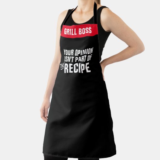 意見のカスタマイズレシピおもしろいChef Grill エプロン (インサイチュ)