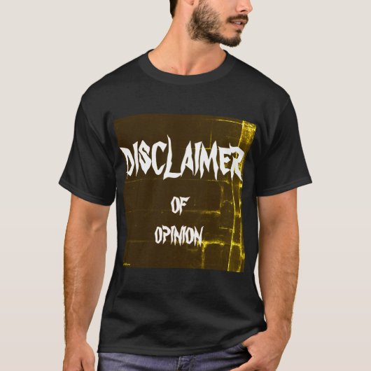 意見の免責 Tシャツ (正面)