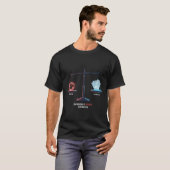 意見より証拠 天秤 デザイン Tシャツ (正面フル)