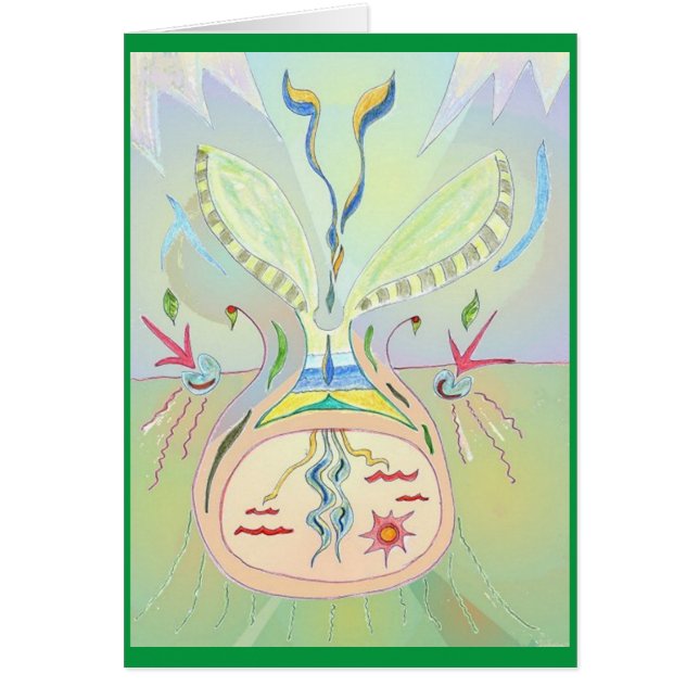 意識した思考を植えることは3つのxの芸術カードを播きます (正面)