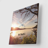 意識するヨガ部屋の時計があって下さい スクエア壁時計 (傾斜)