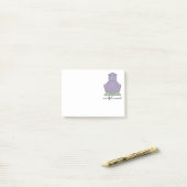 意識する時のカバの付箋 ポストイット (デスク上)