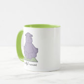 意識する時のカバの信号器のマグ マグカップ (正面左)