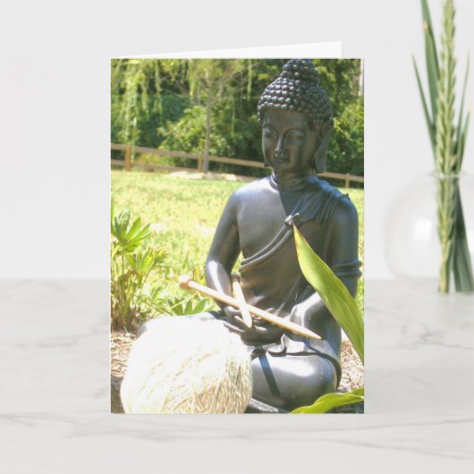 意識する編み物 カード (正面)