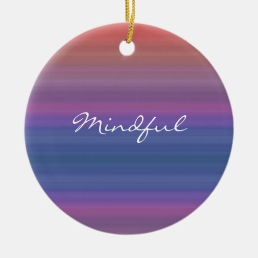 意識する-年のためのあなた自身の単語を選んで下さい! セラミックオーナメント (正面)