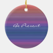 意識する-年のためのあなた自身の単語を選んで下さい! セラミックオーナメント (裏面)