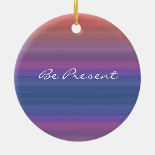 意識する-年のためのあなた自身の単語を選んで下さい! セラミックオーナメント (裏面)